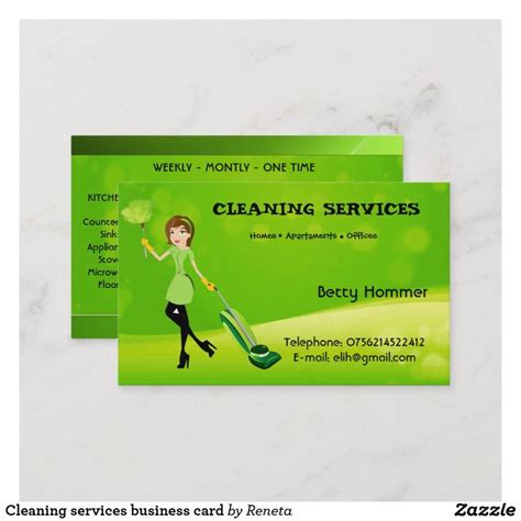 House Cleaning Business Card Templates