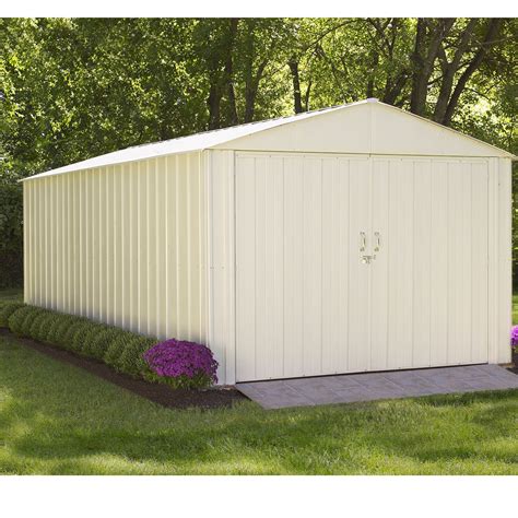 Commander 10 ft. W x 20 ft. D Metal Storage Shed | Building a storage shed, Diy storage shed ...