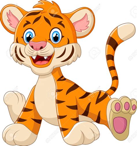 Baby Tiger Clipart Images Illustrations Photos - vrogue.co