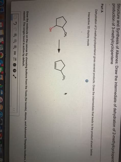 OneClass: Structure and Synthesis of Alkenes: Draw the intermediate of dehydration of 2 ...