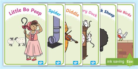 Nursery Rhyme Characters Display Posters | EYFS - Twinkl