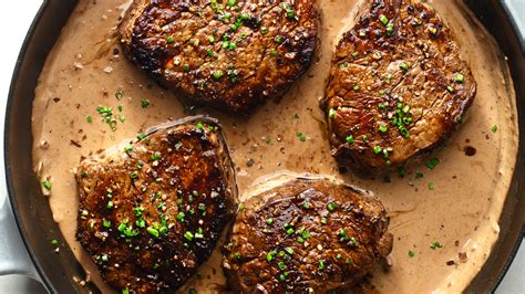 Best 7 Pepper Seared Filet Mignon With Dijon Mustard Sauce Recipes