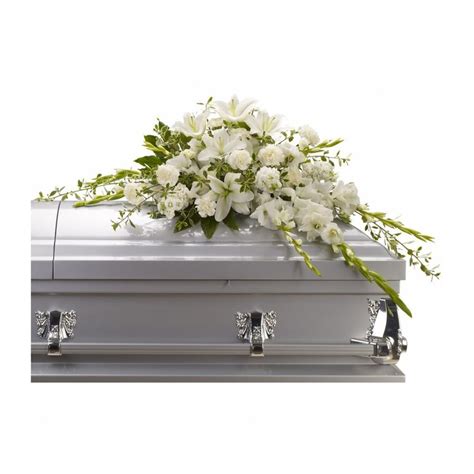 Elegant White Casket Spray #111 Joy Flower Shop: Carmichael CA Florist ...