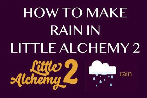 How to make Rain in Little Alchemy 2 - HowRepublic