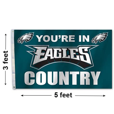 3'x5' Philadelphia Eagles Country Outdoor Flag - Football Flags | Tuff ...