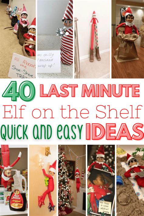 40+ Easy Elf on the Shelf Ideas- So many Last Minute Ideas! - Little Learning Club