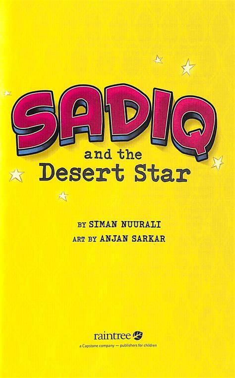 Sadiq and the desert star by Nuurali, Siman (9781474772068) | BrownsBfS