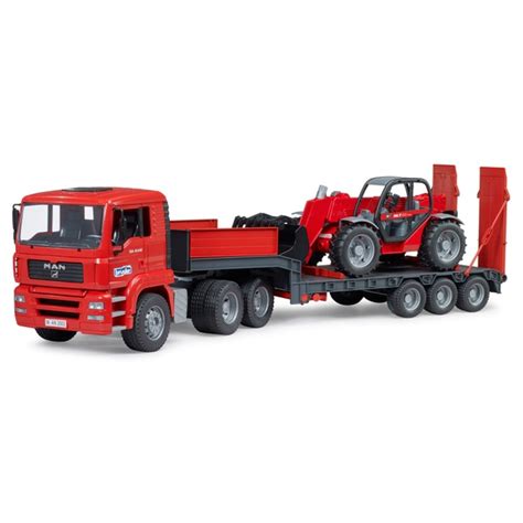 Bruder MAN TGA Semi-Trailer Truck with Manitou Telehandler Toy | Smyths Toys UK