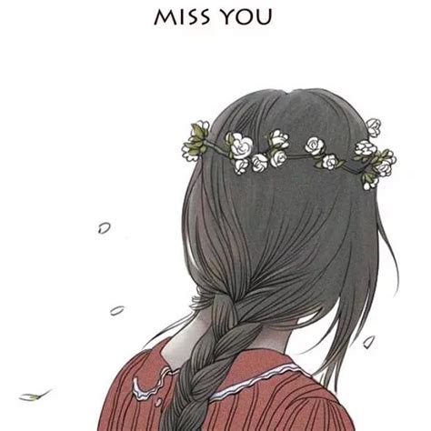 #art #girl #flower crown #I miss you | Art, Illustration art, Art drawings