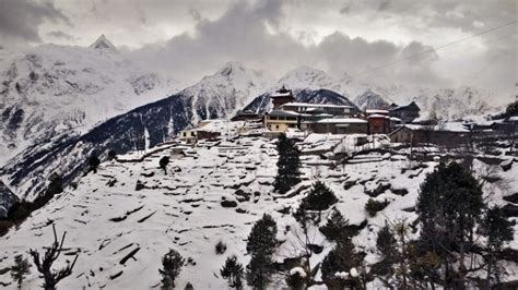 Kalpa in winters –Experience snowfall amidst the Kinnaur Kailash mountain