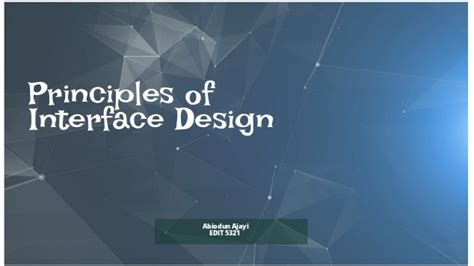 Principles of interface design at emaze Presentation