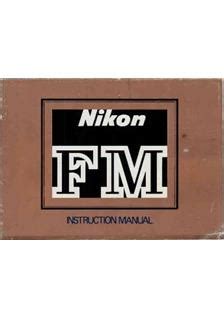 Nikon FM Printed Manual