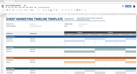 Marketing Plan Google Sheets Template