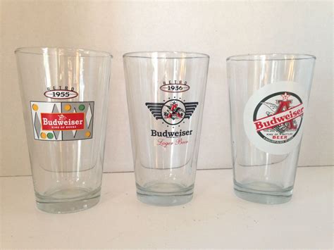 Vintage Three Budweiser Beer Glasses-Rare | Etsy | Budweiser beer, Beer, Budweiser