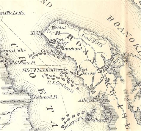 Connexion to History: Civil War Roanoke Island Map