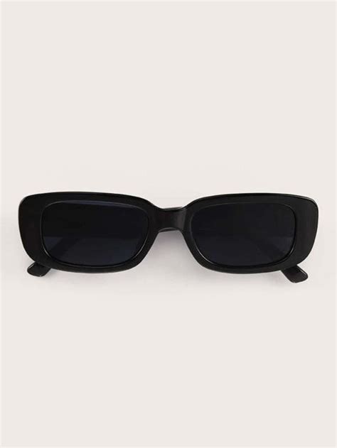 Black Rectangle Women's Sunglasses - Etsy | Glasses fashion, Stylish ...