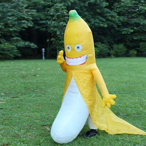 New Banana Inflatable Costume For Halloween Costume Adult Cosplay Costume HeadPlay Bad Banana ...