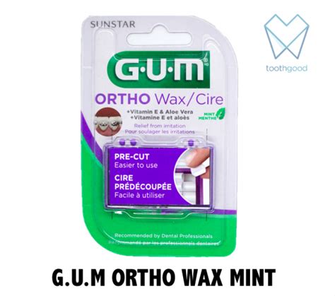 GUM Orthodontic Wax - with Vitamin E **(Braces love this!!)** | Toothgood