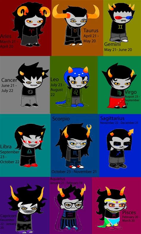 Homestuck trolls Homestuck Trolls, Leo And Cancer, Pisces And Capricorn ...