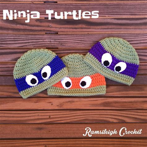 Ninja Turtle Hat {Free Pattern} | Ramsileigh Designs | Crochet hats for boys, Crochet hats free ...