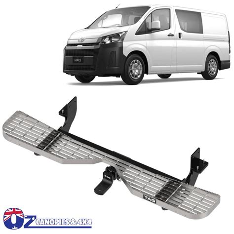 Toyota Hiace Commuter TAG Rear Step And Towbar Combo 02/2019 to Current - Oz Canopies & 4X4