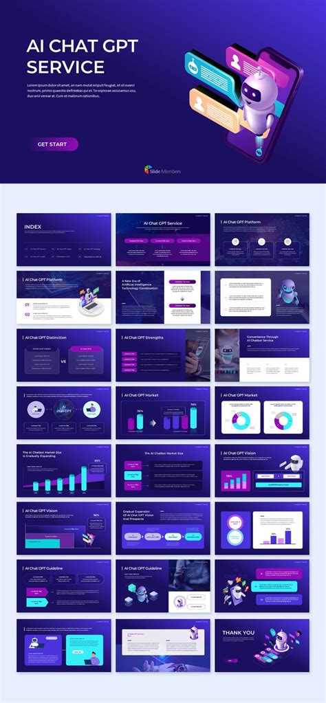 an image of a purple and blue webpage with different layouts on it, including the