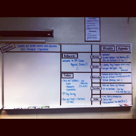 Classroom Whiteboard Organized! - TaraHorton | Classroom whiteboard ...