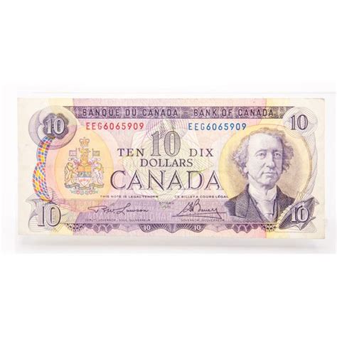 1971 CANADA 10 DOLLAR BILL