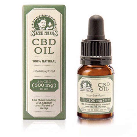 Sensi Seeds CBD Oil 3% Cannabidiol Hemp Oil - 300mg