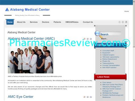 Alabang-medical-center.com Review | All Online Pharmacies Reviews And ...