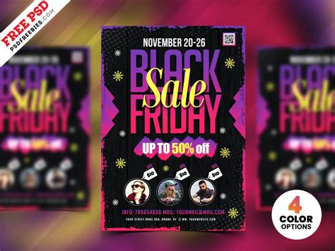 Black Friday Sale Flyer Design PSD | PSDFreebies.com