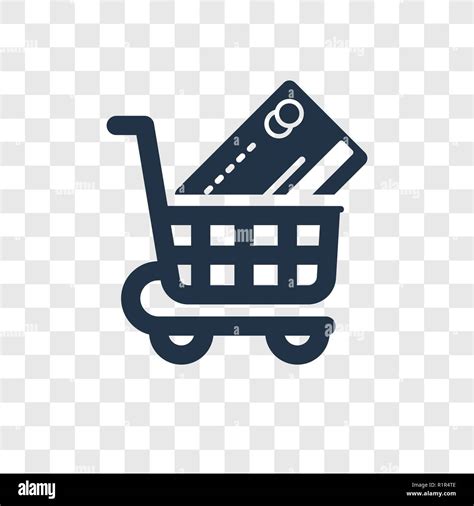 Shopping cart vector icon isolated on transparent background, Shopping ...