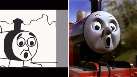 James in a mess animation and original (comparison) - YouTube