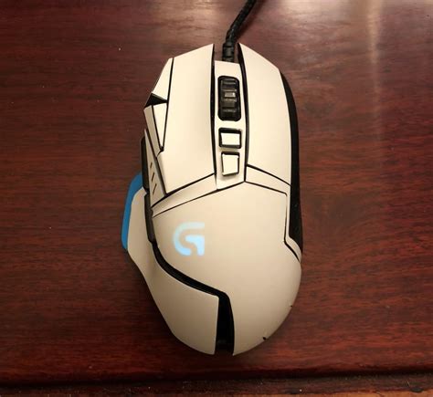 G502 White Skin from Mightyskins. Looks dope but is kind of hard to put the stickers perfectly ...