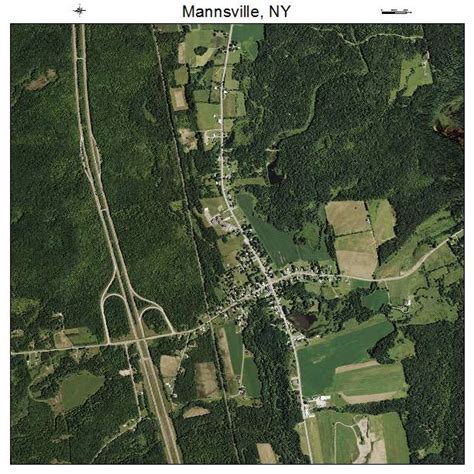 Aerial Photography Map of Mannsville, NY New York