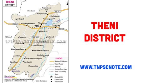 Theni District Map