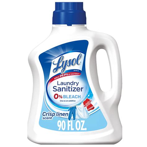 Lysol Laundry Sanitizer, Crisp Linen, 90 oz, Eliminates Odors and Kills ...