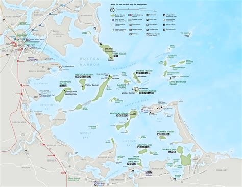 Boston harbor map - Ontheworldmap.com