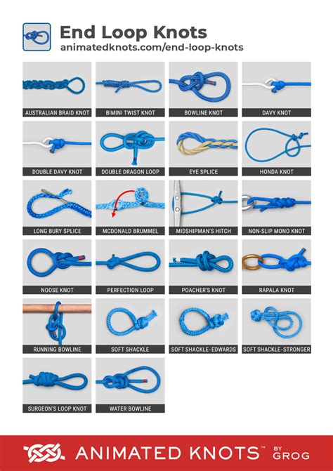 basic paracord knots - Google Search | Animated knots, Loop knot, Strong knots