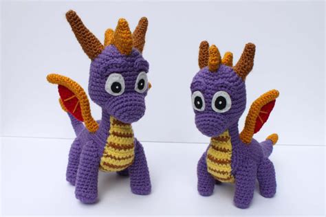 Spyro and Baby Spyro by MilesofCrochet on DeviantArt