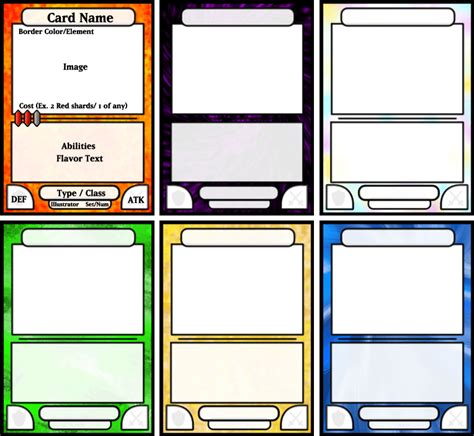 Trading Card Game Template - FREE DOWNLOAD