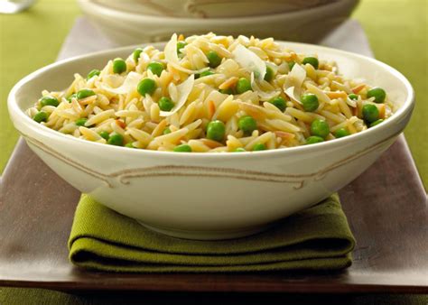 Orzo Risotto with Peas - Meatless Monday