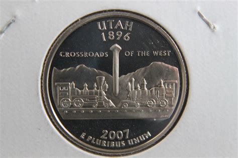 2007-S PROOF UTAH STATE QUARTER #8199