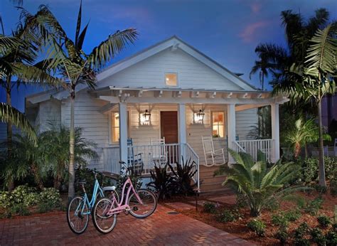 Coastal Cottage Entry and Front Porch - Tropical - Exterior - Miami ...