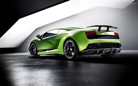 Side view of a green Lamborghini Gallardo Superleggera wallpaper - Car wallpapers - #51179