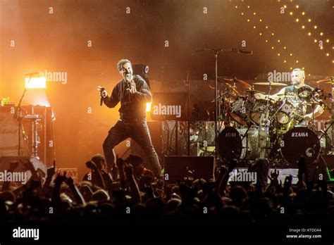 The American heavy metal band System of a Down performs a live concert ...