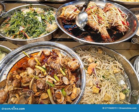 Chinese Food Buffet stock image. Image of dish, singapore - 271560019