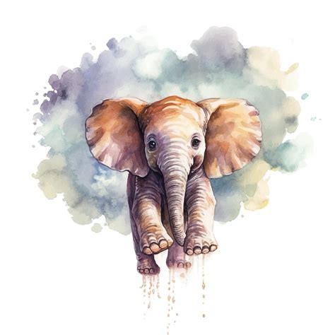 Premium Vector | Elephant wild animal watercolor style vector illustration