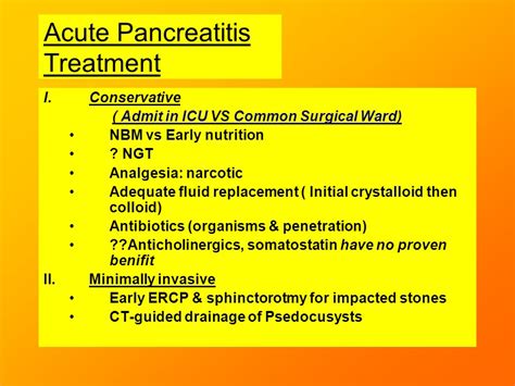 Necrotizing pancreatitis treatment antibiotics