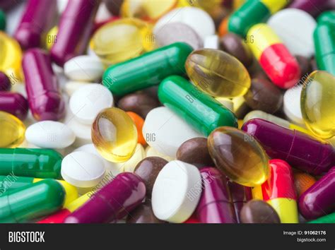 Many Color Pills Close Image & Photo (Free Trial) | Bigstock